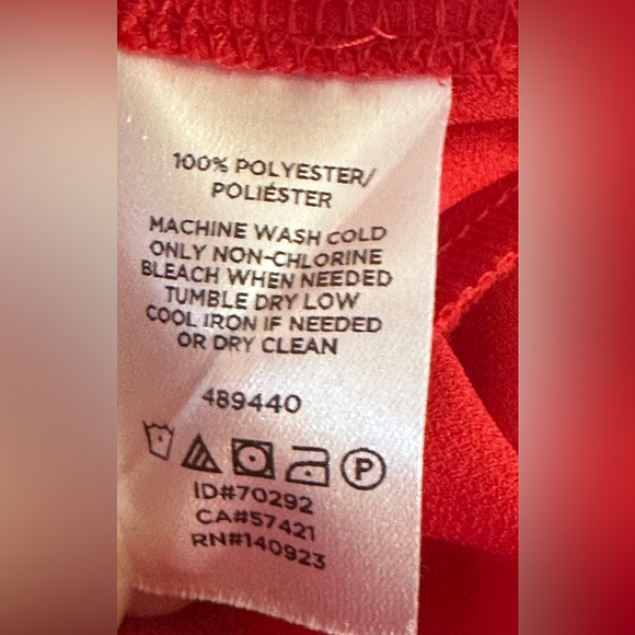 ❤️ Women’s Red Long Sleeve Blouse - Size 18 ❤️ - Picture 5 of 6